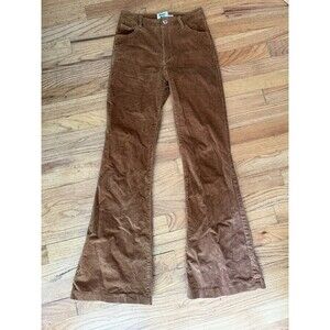Princess Polly Tan Corduroy Flare Pants 26